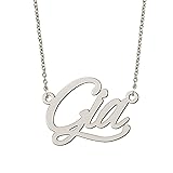 BYBWBL Gia Name Pendant Necklace Silver Color