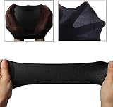 Qiuyan 6pcs Soft Nylon Wig Cap Unisex Hair Cup Black view 4