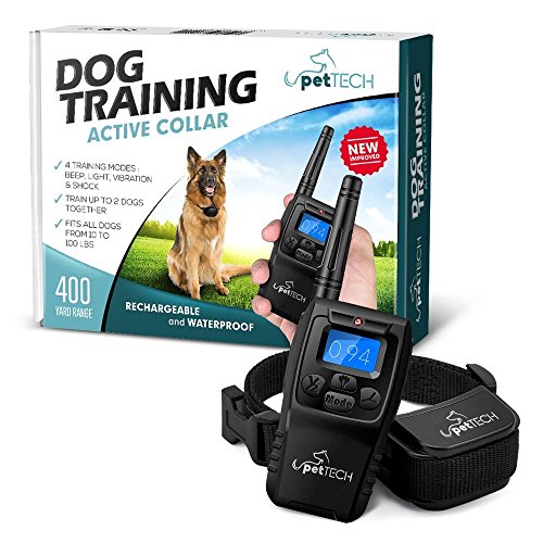 RemoteControlled Dog Shock Collar “Lifetime Replacement Guarantee” 1200 FT Range 4 Modes