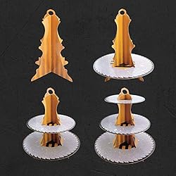 3-Tier Construction Round Cardboard Cupcake Stand