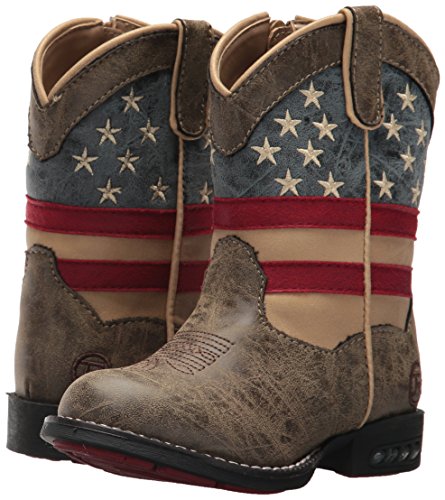 Roper Boys' Patriot, Brown, 6 M US Toddler