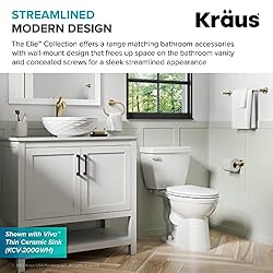 Kraus Elie Bathroom Robe and Towel Rack with 2