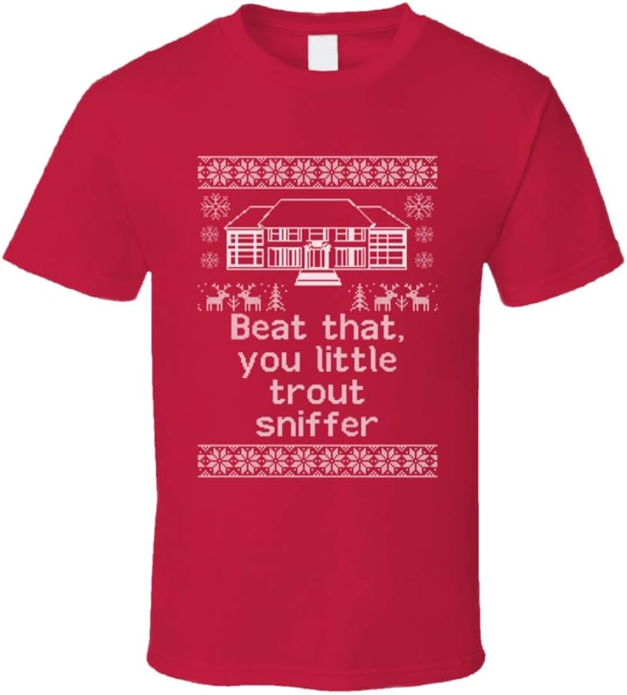 Beat That, You Little Trout Sniffer Home Alone Christmas Sweater Quote