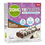 ZonePerfect Revitalize Energy Bars, with Caffeine For Mental Focus, Hot Chocolate Marshmallow, 1.41 oz, 30 count