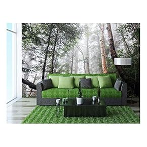 a Person in The Rainforest - Removable Wall Mural | Self-Adhesive Large Wallpaper - 66x96 inches