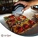 Pizza Cutter | Super Fast Slicer | 2 Sharp Blades | Round Soft Grip, Safety Cover & Stainless Steel Wheel | Cut, Slice and Clean with Ease (UpGood Kitchen Gadgets, Pitch Black)