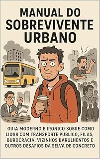 Livro Manual do Sobrevivente Urbano: Guia moderno e irônico sobre como lidar com transporte público, filas, burocracia, vizinhos barulhentos e outros desafios da selva de concreto
