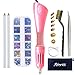 Hotfix Applicator, Afantti Rhinestone Setter Hot Fix Applicator Wand Tool Bedazzler Kit (Pink)