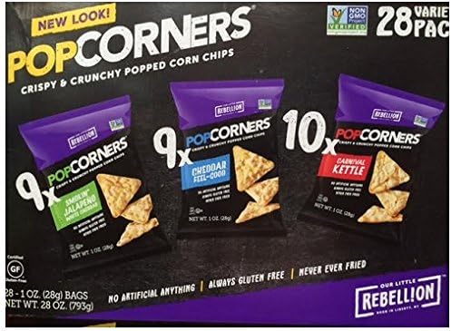 Amazon Popcorners Variety Pack ポップコーナーズ バラエティーパック 1oz X28袋入り Little Rebellion スナック菓子 通販 Amazon Popcorners Variety Pack ポップコーナーズ バラエティーパック 1oz X28袋入り Little Rebellion スナック菓子 通販