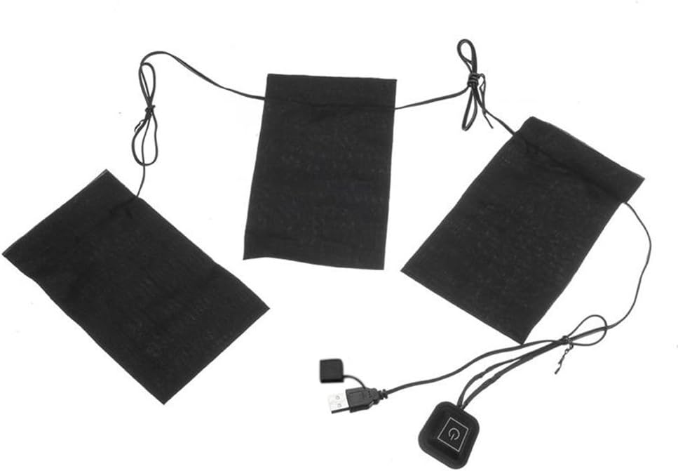 XGZ Heating Pad for Clothes, Washable Flexible USB Electric Heated Pad with Temperature Control Switch and Time Function