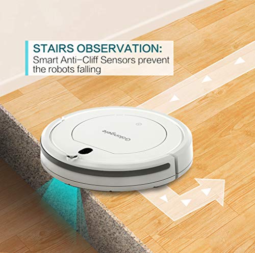 Golongele Robot aspirateur super fin, multiples, avec télécommande, robot de nettoyage pour poils de chien et sols durs