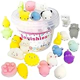 24pcs Mochi Squishy Toys Set with Storage Box, Mini