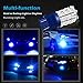 Partsam 1Pair Blue 3156 3157 Backup Reverse Light 3357 4057 3155 3456 P27W Daytime Running Light Bulbs Ultra Bright 60-3528-SMD Led