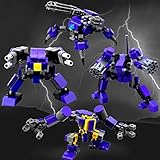 Mecha Series DIY Building Block, Seller Unique Design fit for Mobile Frame Zero Game ,Compatible with Lego Little Robot Set(GuardTeamPurple)