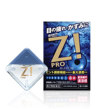 Rohto Eyedrops strong stimulus type 12ml + Daily Mask 365 (1sheet)
