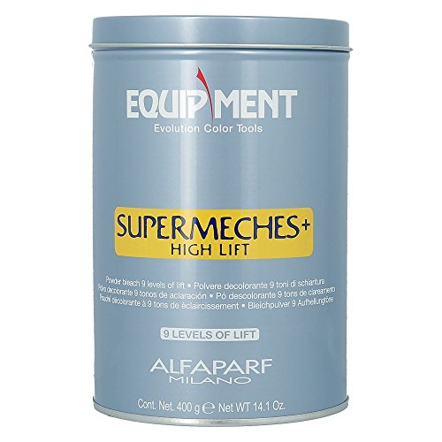 Alfaparf Milano Equipment Lightening Powder With Reduced Dust (Supermeches + High Lift Powder Bleach 9 Levels of Lift) 14 oz