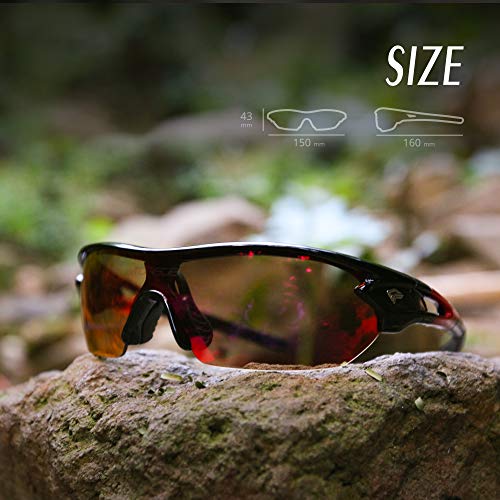 4 TOREGE+Polarized+Sunglasses+Interchangeable+Baseball