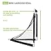 Champion Sports Mini Lacrosse Goal: Kids Gear Backyard Shooting Practice Net Black, 8.3