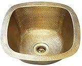 SBV13 inch Hammermarc Small Square Hammered Brass