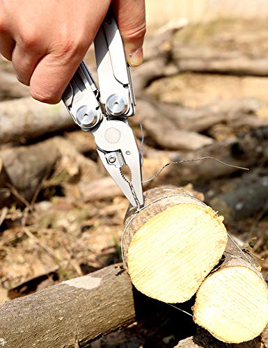 Multitool with Mini Tools,16-in-1 Multi-Purpose Pocket Multi Function Pliers Durable Stainless Steel Multi Tools for Outdoor Survival, Camping, Fishing, Hiking,Hunting Backpacking - Thumbnail 7