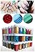 XICHEN 4800 cm /48 Colors Extra Value Pack Starry Sky Stars Nail Art Stickers Foil Transfer Adhesive Glitters DIY Decoration