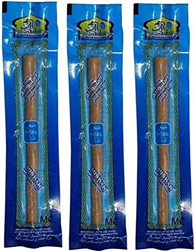 3X Al Khair Miswak Natural Toothbrush Peelu Siwak Sewak - Thick Quality