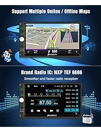 Octa Core Android 8.0 estéreo del coche doble Din
