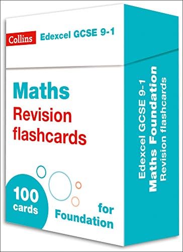 Collins GCSE 9-1 Revision – New Edexcel GCSE 9-1 Maths Foundation Revision Flashcards