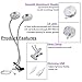 Plant Grow Light, SOLMORE Dual Head Plant Lights Desk Clip 14 LED 4 Dimmable Levels Grow Lamp with 360° Adjustable Gooseneck Grow Light for Indoor Plants,Plant Growing,Greenhouse,Hydroponic Garden