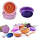 KLEMOO Silicone Soap Molds, Non-stick Soap Making Supplies, 16-Pack Silicone Molds for Soap Making & Baking, Cupcake Liners Muffin Pan, Make Your Own Handmade Soap