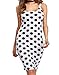 Romwe Women's Casual Sleeveless Polka Dot Summer Tank Dress