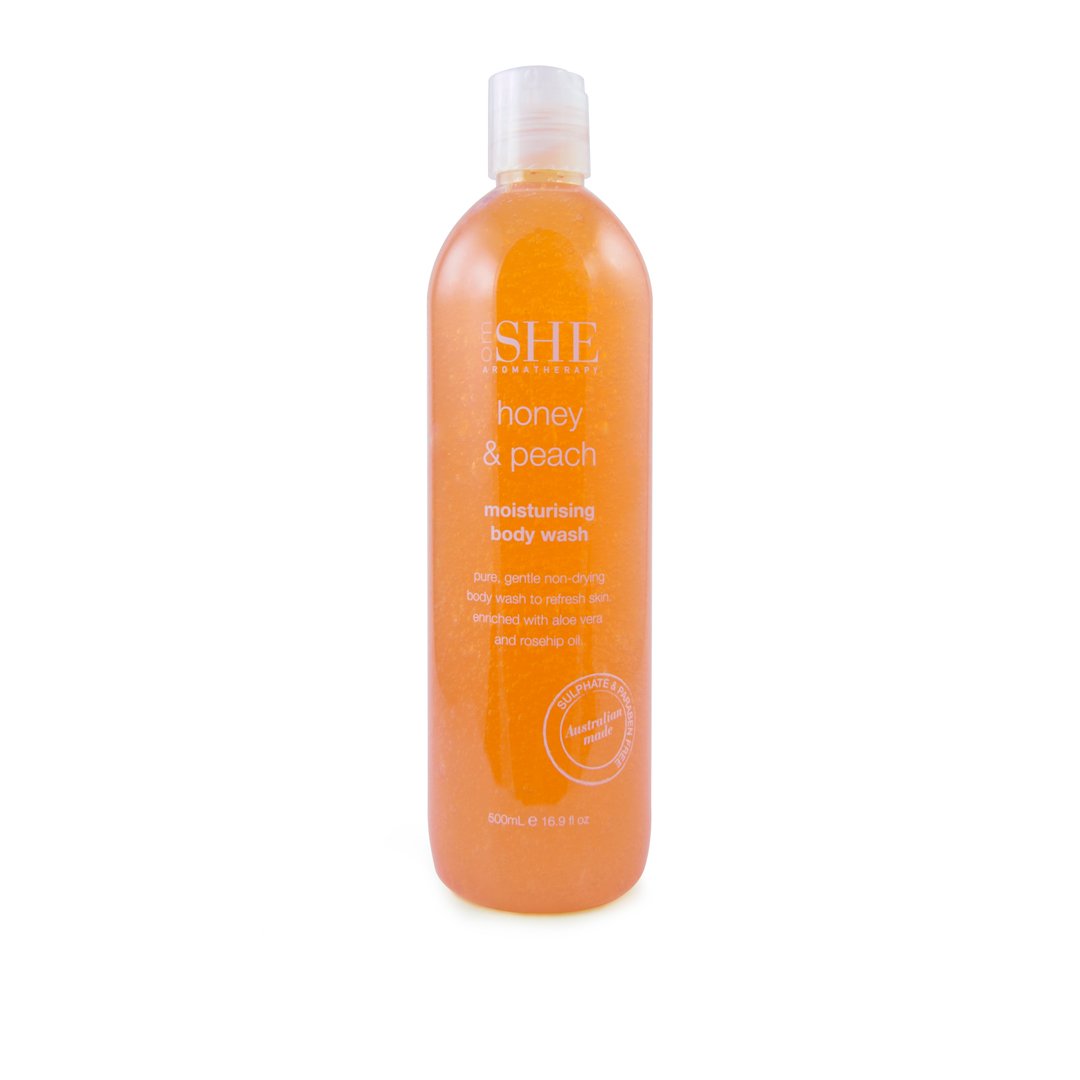 OM SHE Aromatherapy Moisturizing Body Wash, Mango & Orange