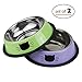 Ureverbasic Cat Bowls Stainless Steel Dog Bowl 8oz for Small Pets Puppy Kitten Rabbit Non-Skid Cat Food Bowls Easy to Clean Durable Cat Dish for Food and Water (Green/Lavender)
