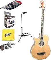 Oscar Schmidt Model OB100NLH Lefty A/E Bass w/Gig Bag, Stand and More
