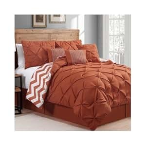 Amazon.com: Reversible Modern Comforter Plum Teal