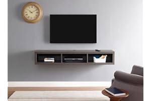 Martin Furniture IMSE360S Floating TV Console, 60inch, Skyline Walnut