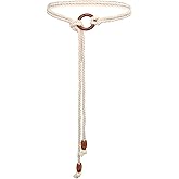 TeeYee Women's Tassel Wasit Rope Cotton Belt Simple Style Skinny Woven Chain for Jeans Skirt Dress