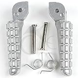 TCMT Silver Front Foot Pegs Footpeg Footrest Bracket Set Fits For DUCATI Monster 696 796 2009 2010 2011 2012 2013 2014