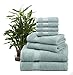 Ariv Collection Premium Bamboo Cotton 8-Piece Towel Set (2 Bath Towels 30