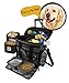 Rolling Dog Travel Bag - Week Away Tote With Wheels For Med And Large Dogs (Black)