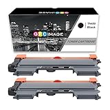 GPC Image 2 Compatible Toner Cartridge Replacement for Brother TN450 TN-450 TN420 (2 Black) for Brother FAX-2840 LaserJet HL-2270DW HL-2240 HL-2230 HL-2240D HL-2280 MFC-7240 MFC-7360N MFC-7860DW