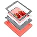 iPad 2 Case,iPad 3 Case,iPad 4 Case,BENTOBEN Heavy Duty Rugged Shock-Absorption / High Impact Resistant Hybrid Three Layer Armor Full Body Protective Case Cover for iPad 2/3/4 Retina (Coral Pink&Gray)