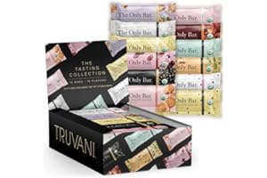 Truvani Plant Based Snack Bars | Variety 12 Pack | 5-8g Protein | USDA Organic and Vegan | The Only Bar | Dairy, Soy, and Gluten Free | Individually Wrapped