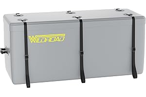 WILDROAD Hitch Cargo Carrier Bag 100% Waterproof 58.5" x 22" x 25" Hitch Cargo Bag 18.2 Cubic Feet Include 6 Reinforced Straps for Truck Pickup All Vehicle