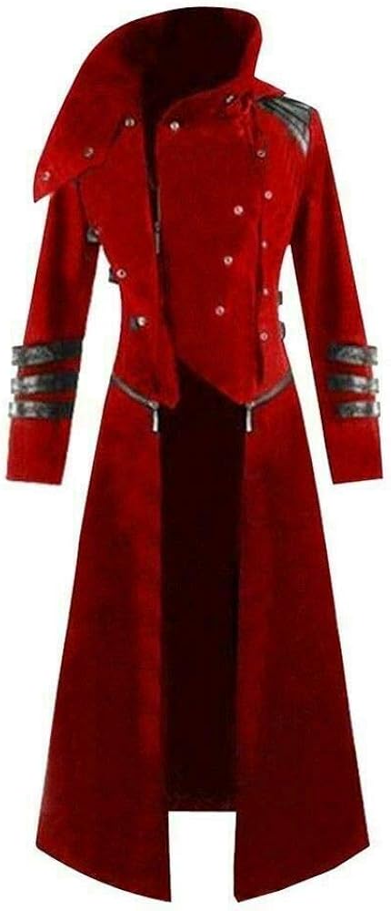 chaqueta roja larga
