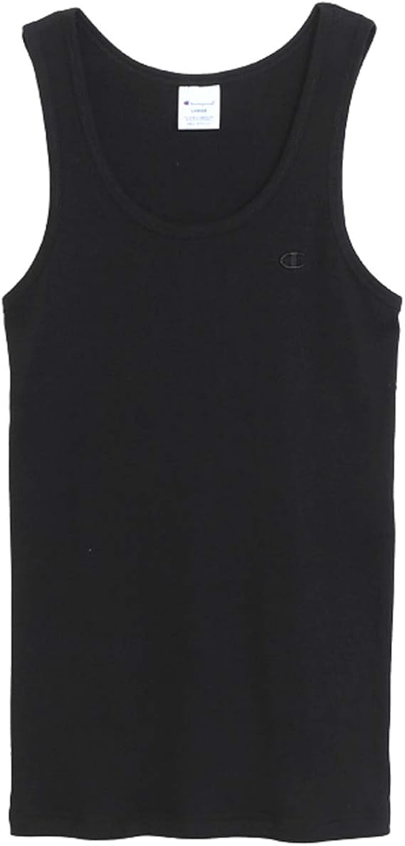 Amazon チャンピオン タンクトップ ノースリーブ ランニングシャツ 定番 リブ ワンポイントロゴ刺繍 C3 H364 メンズ タンクトップ 通販