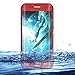 Eazewell Durable Ultra Slim 100% Water Resistant Skin Waterproof Case Shockproof Crashproof Dustproof Hard Shell Protective Box Rugged Cover for Samsung Galaxy S7 Edge SM-G935 (Red)