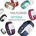 For Fitbit Charge 2 Bands CreateGreat Silicone Replacement Charge 2 Accessory Official Color or Print Pattern Band Strap for Large or Small Size