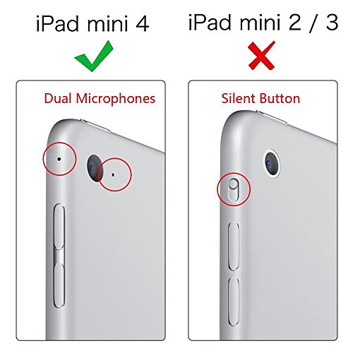 Fintie iPad mini 4 Case - Ultra Slim Lightweight Stand Smart Cover with Auto Sleep/Wake Feature for Apple iPad mini 4 (2015 Release), Composition Book Black