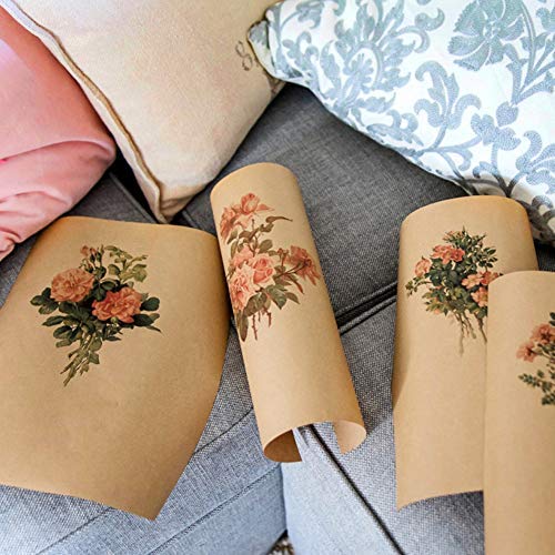 Kraft Paper - 50 Sheets 120 GSM Letter Sized Brown Stationery Paper for Arts, Crafts, and Office Use